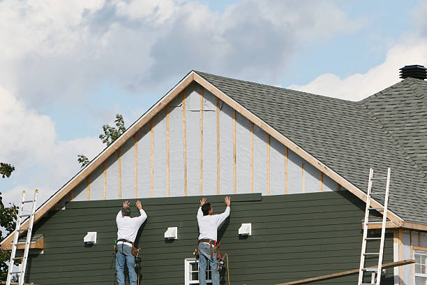 Professional Storm Damage Siding Repair technician working in Milford, NJ